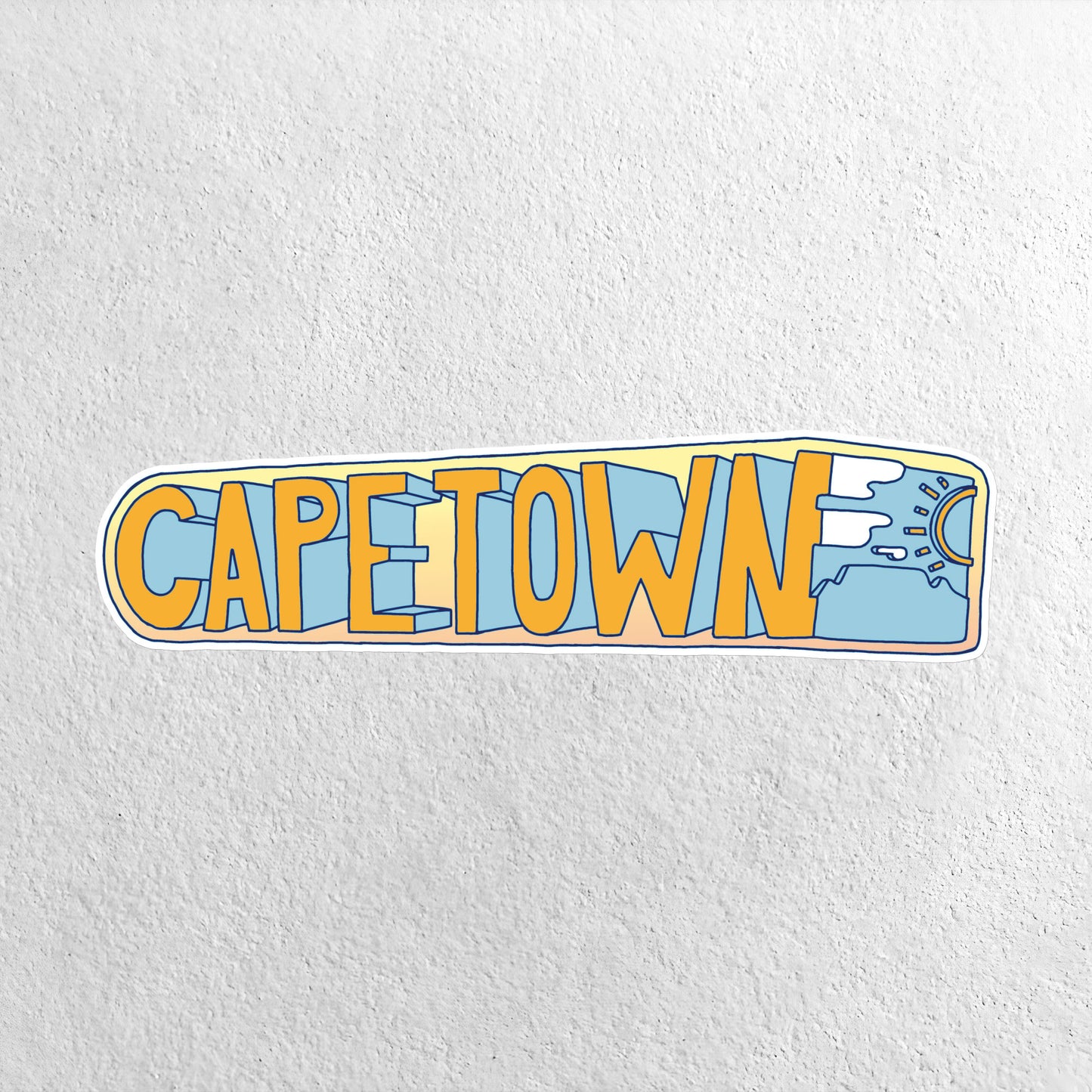 Large Vinyl Sticker - Cape Town Bumper