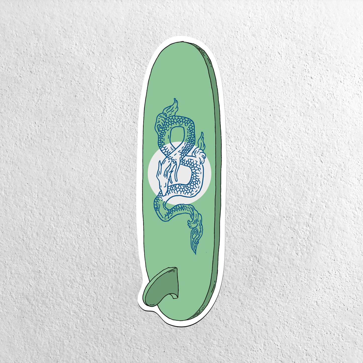 Vinyl Sticker - Dragon Surfer