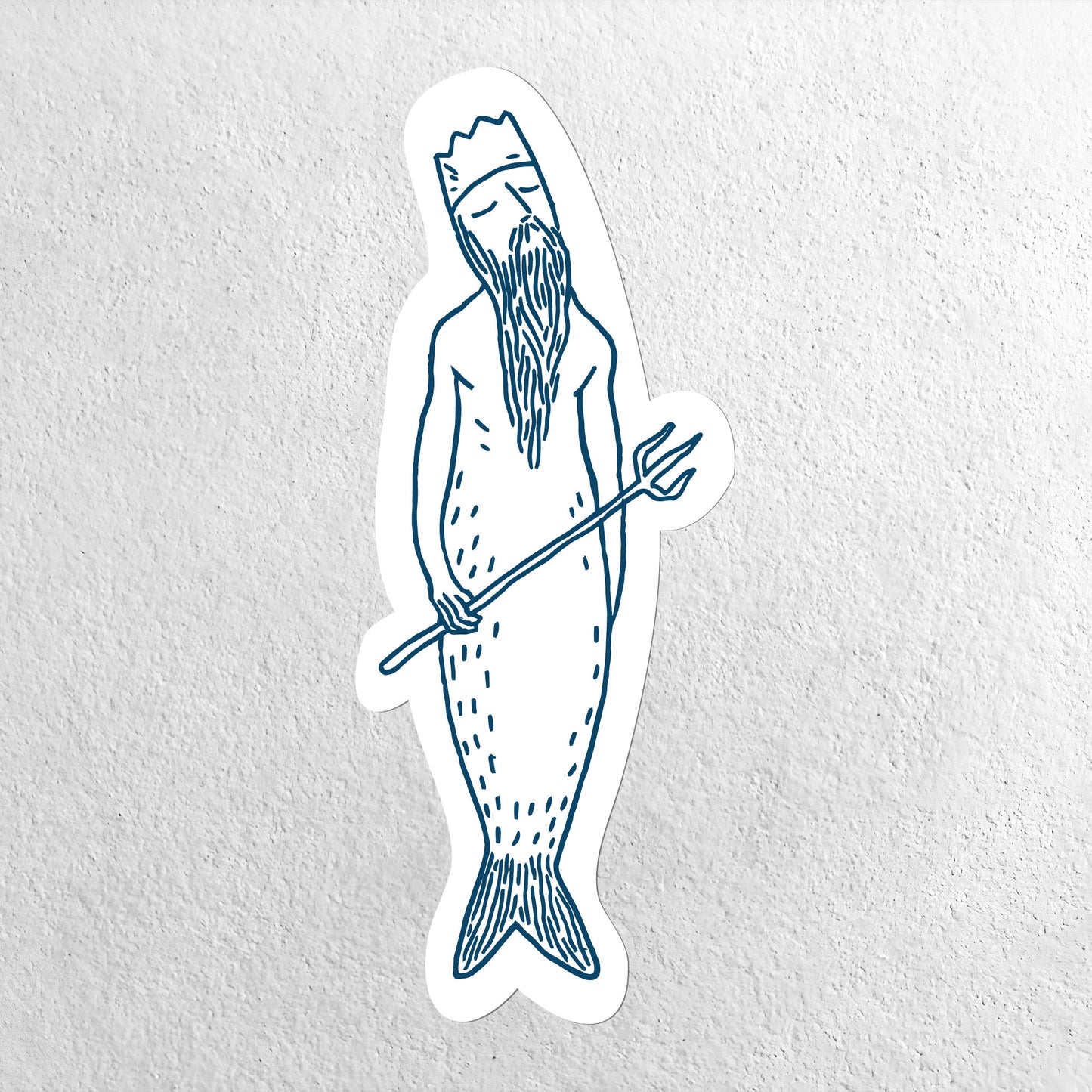 Small Vinyl Sticker - Merman