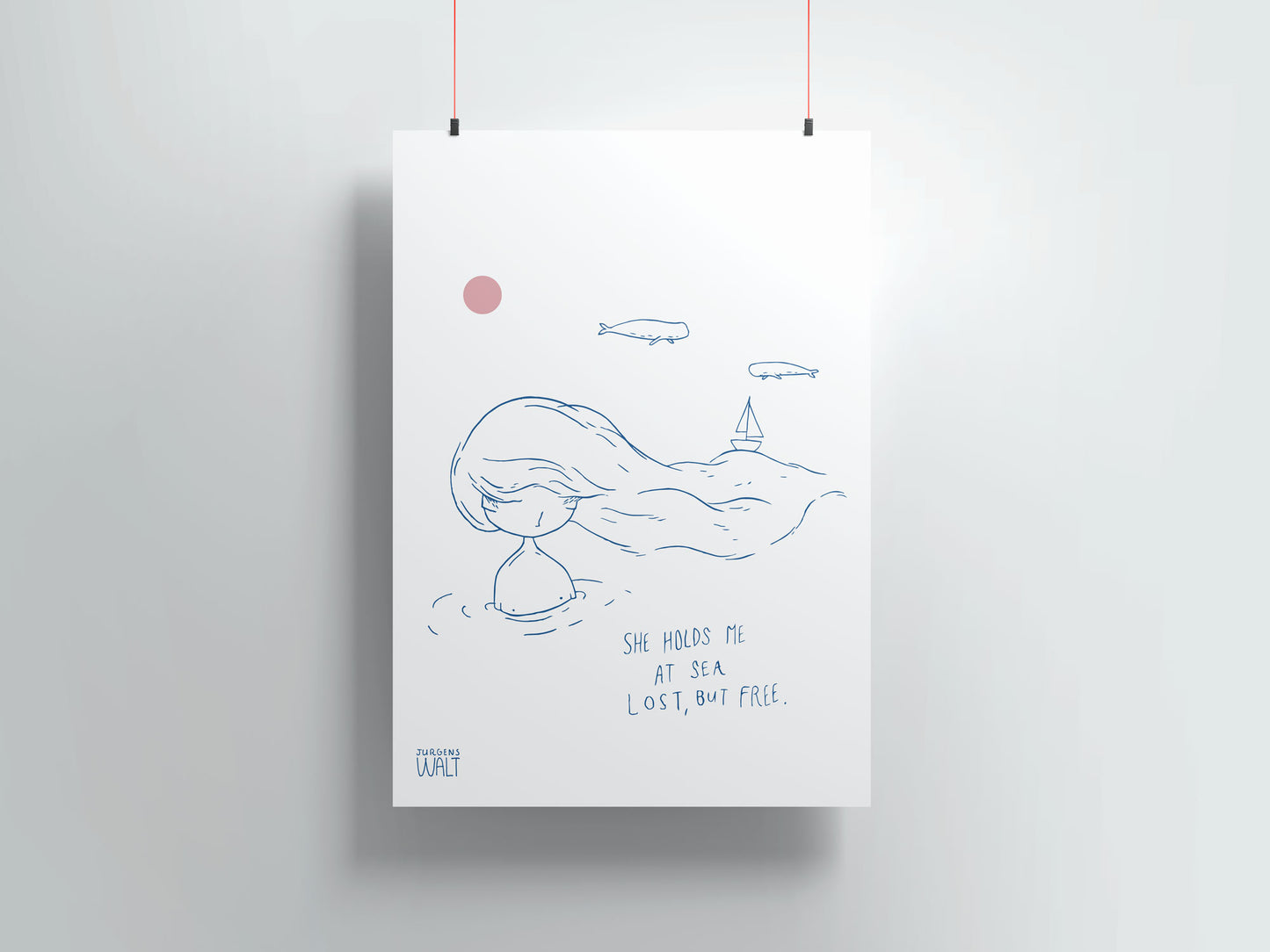 She holds me at sea