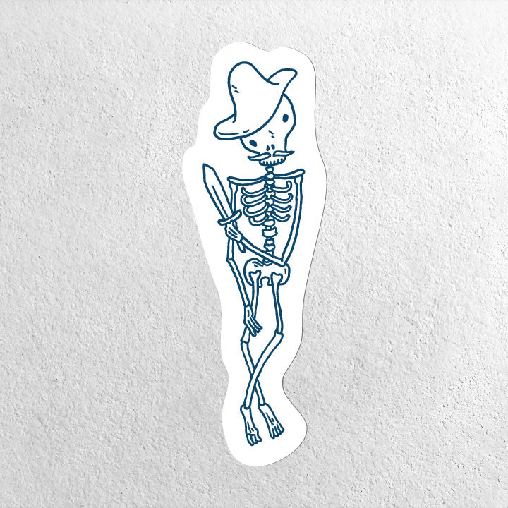 Small Vinyl Sticker - Skeleton