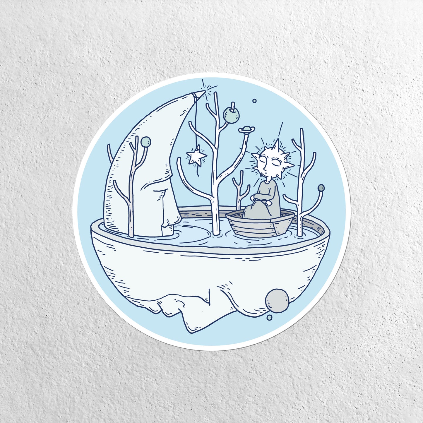 Large Vinyl Sticker - The Conversation
