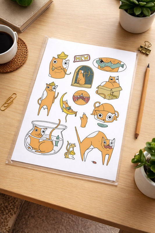 Vinyl Sticker Pack - Cats