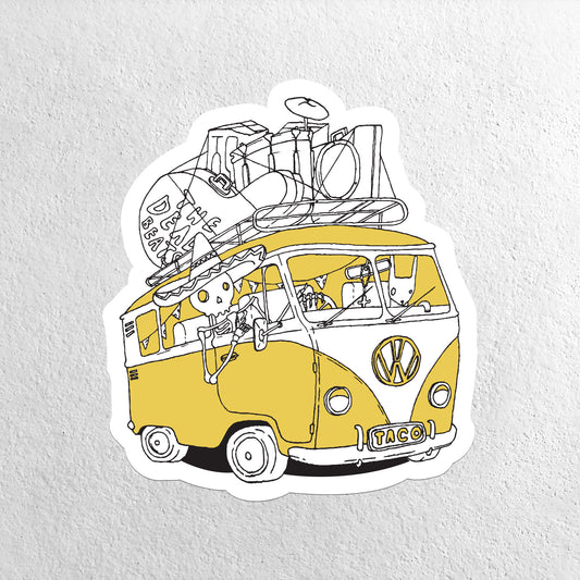 Large Vinyl Sticker - Taco