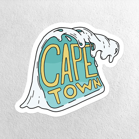Large Vinyl Sticker - Cape Wave
