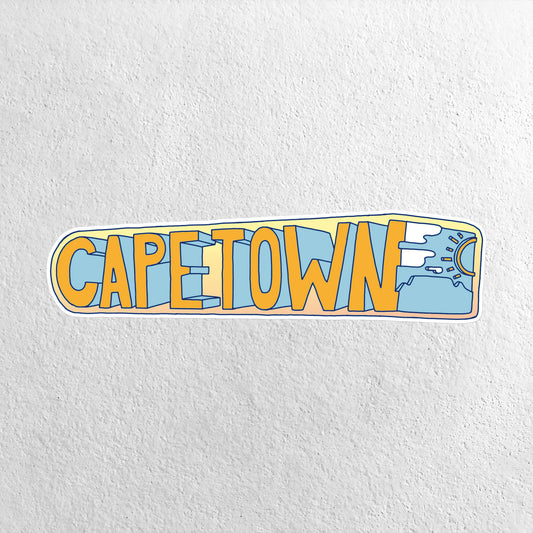 Large Vinyl Sticker - Cape Town Bumper