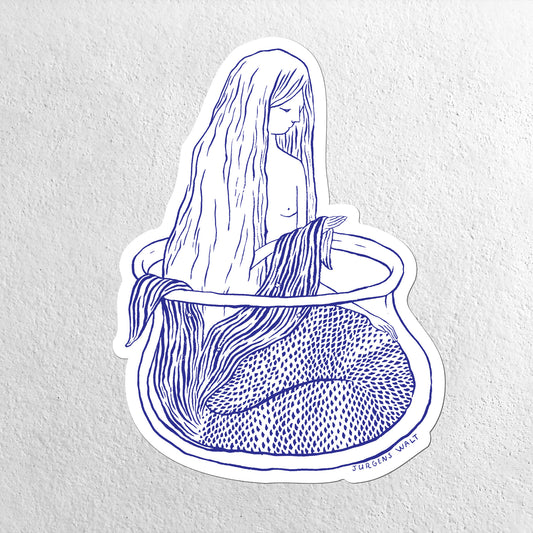 Large Vinyl Sticker - Her Tail