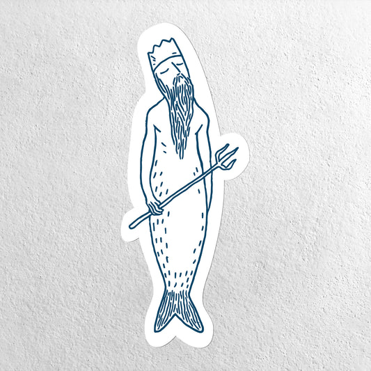 Small Vinyl Sticker - Merman