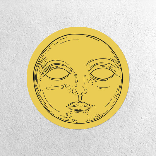 Large Vinyl Sticker - Moon