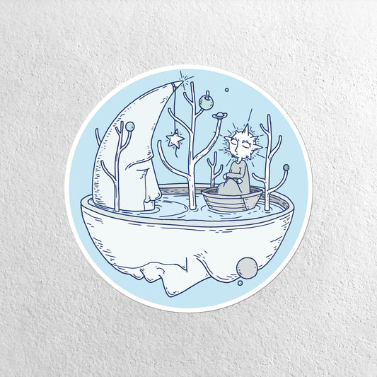 Large Vinyl Sticker - The Conversation